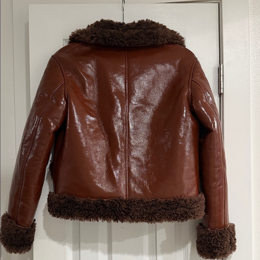 L'Academie Brown Teddy Jacket - Picture 2 of 4